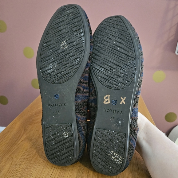 Rothy's Sapphire Zebra Square Toe - Picture 7 of 9